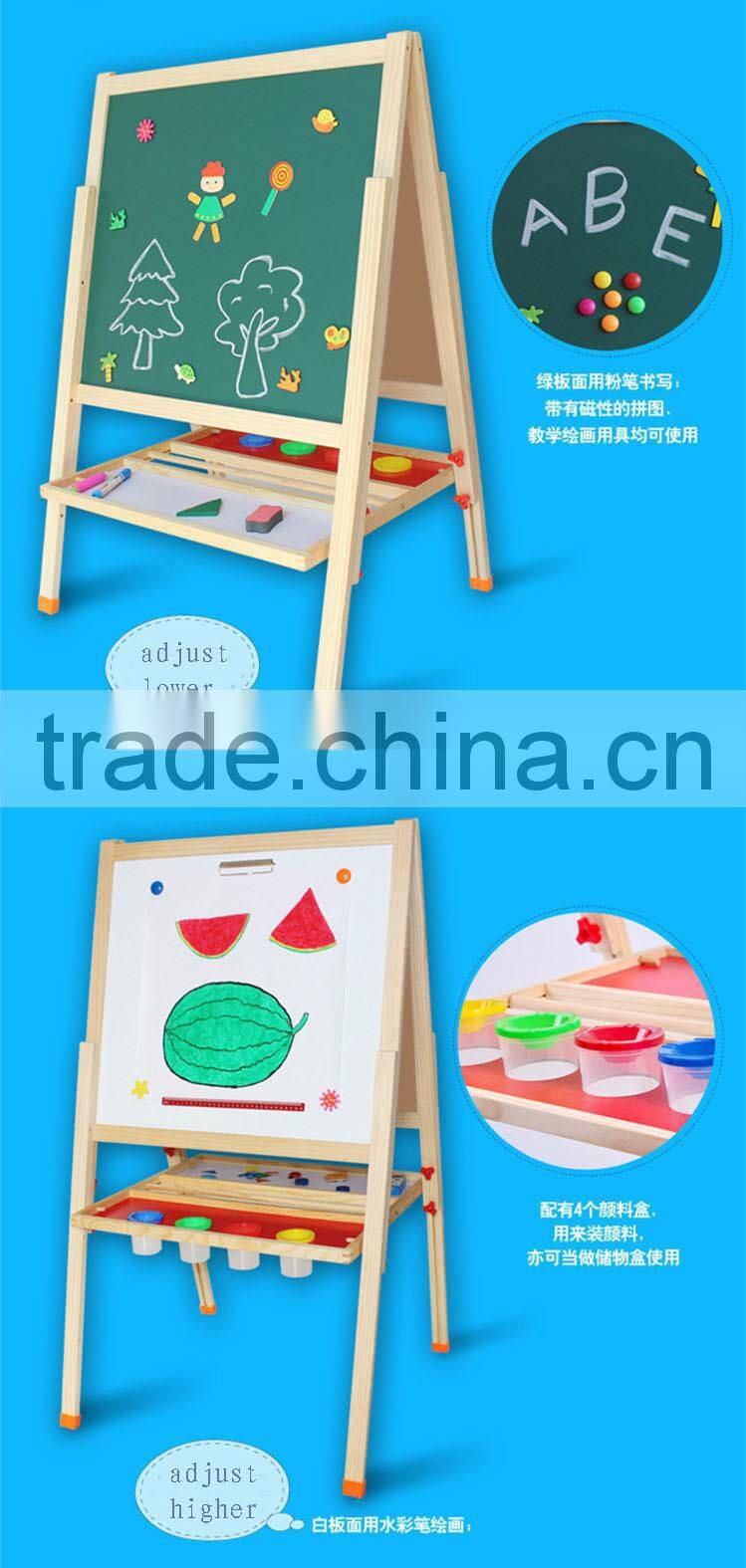 Solid wood double-sided blackboard