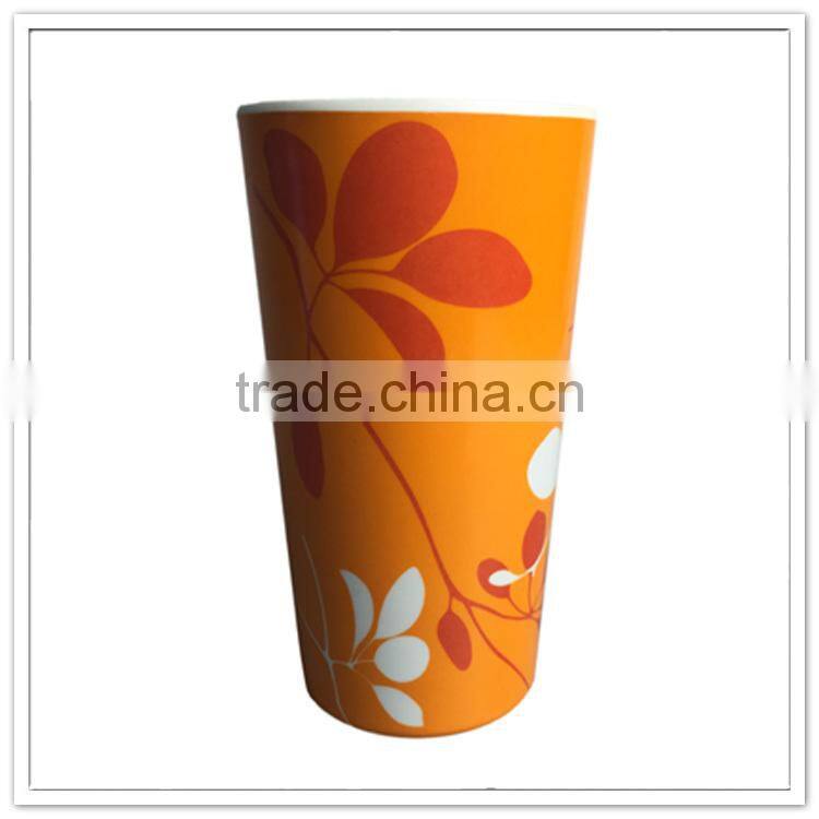 Resumable eco-friendly disposable colored 250ml plastic cup restaurant hostel daily tableware