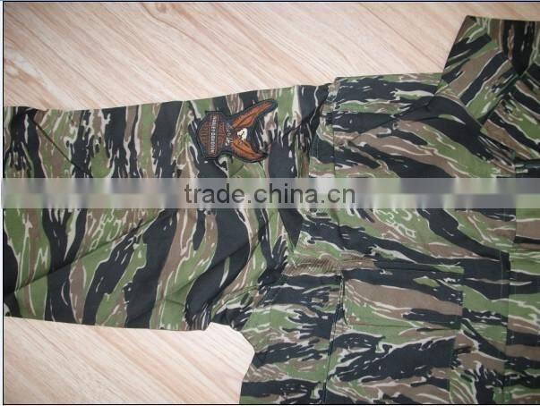 Military protected digital jungle uniform