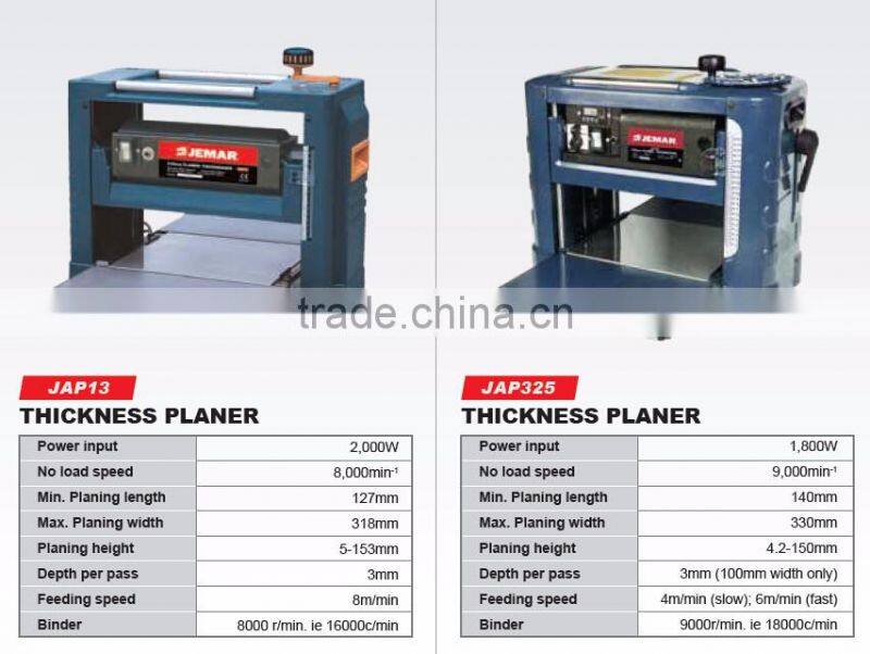 JAP13 2000W Electric wood thickness planer