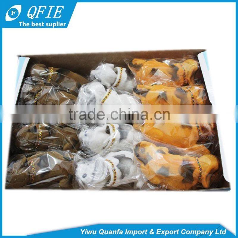 Promotional cute cheap resin flocking animal toy for for Car Interior Decorations