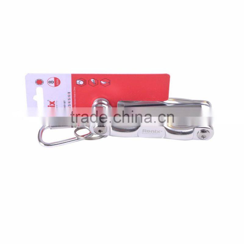 RONIX FOLDING HEX KEY SET (8 pcs ) RH-2020 / ALU GRIP HEX KEY SET (8 pcs) RH-2040