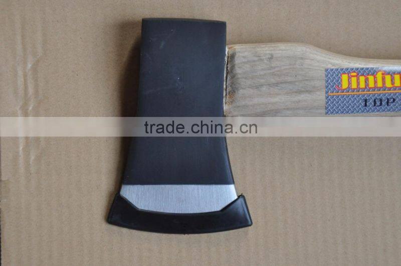 Forged felling axe with wooden handle A601