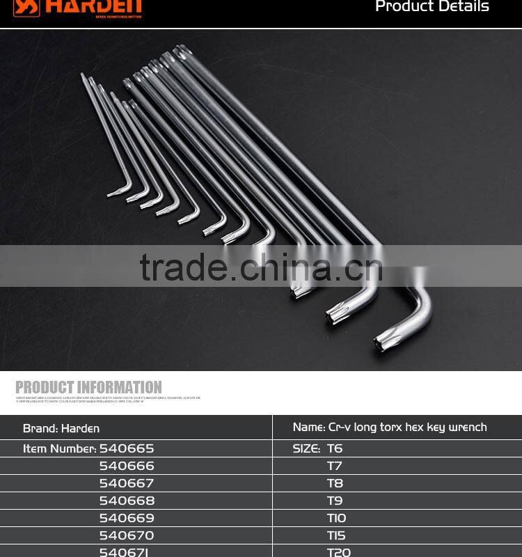 Professional Auto Repairing Long Torx Hex Key Wrench