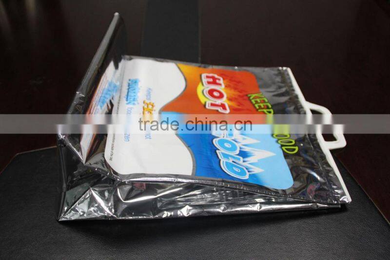 Custom Plastic Insulated Aluminum Cooler Bag Insulated Thermal Bag Insulated Foil Grocery Bag