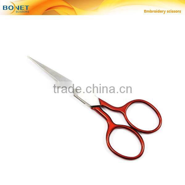 S16003R Stainless steel tailor scissors with handle painting mini sewing kit scissors