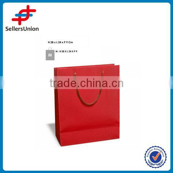Packaging gift bags with handles, Red plastic gift bags "XL"