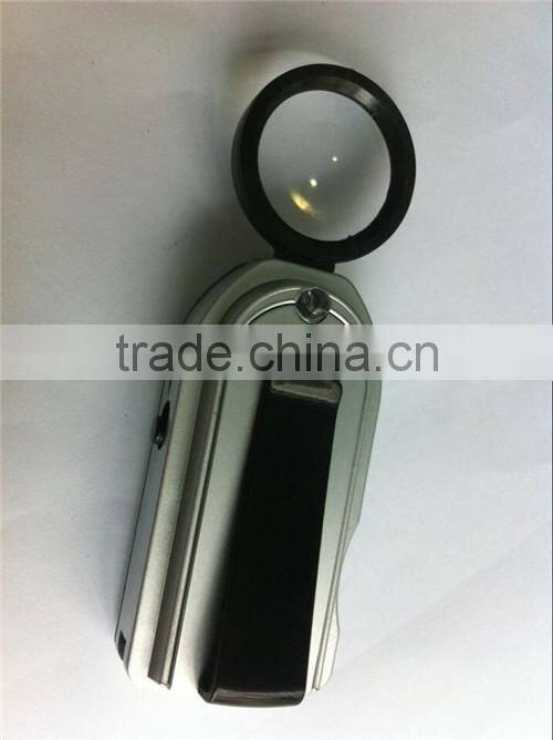 2014 new style pocket loupe with LED light