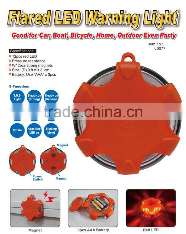 Flared LED Warning Light