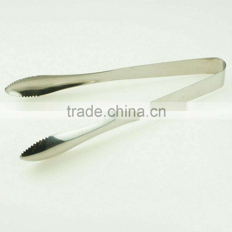 39039 Stainless Steel Kitchen Tongs BBQ Grill Food salad Tongs Ice Tongs