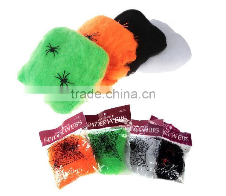 halloween party decorations cobweb with spiders