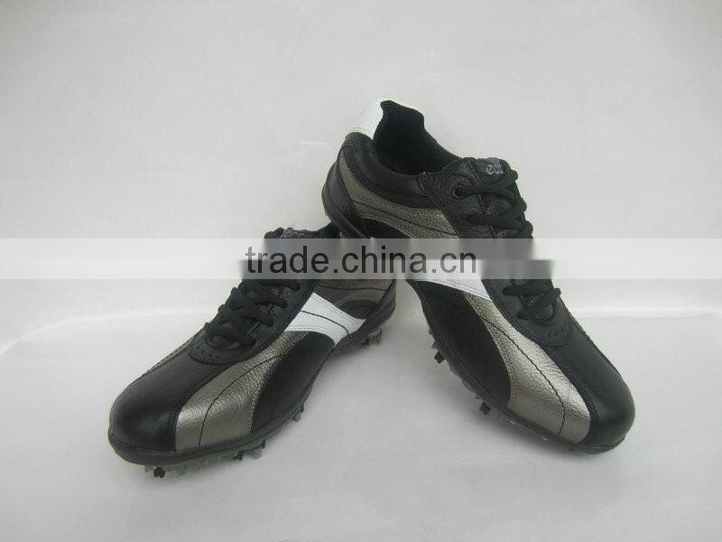 Custom design and logo made mens golf shoes