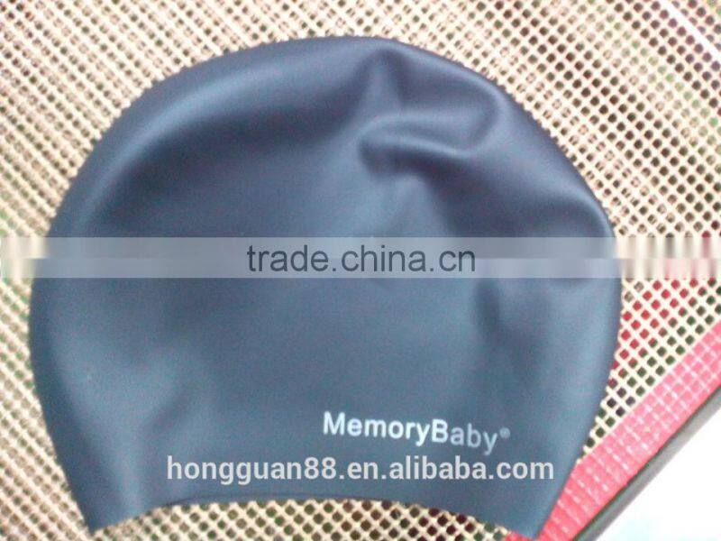 Wholesale silicone swimming cap for men with custom logo