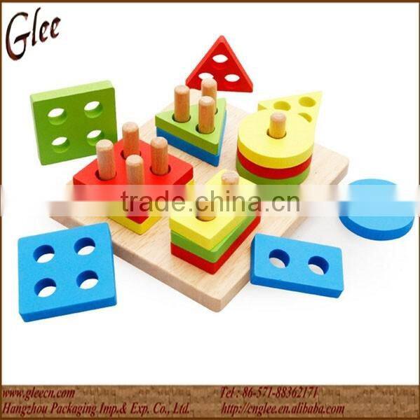 Babby wooden building blocks toy