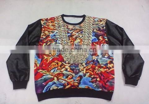 Men's cashmere sweater vest&sweater shirt mens 2014&wholesale customized sweatshirt YY- 456