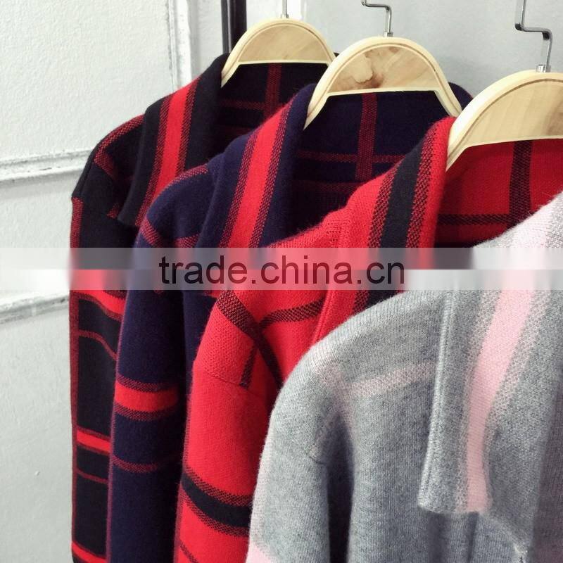 Wholesale ladies knitted sweater coat women long knit cardigan