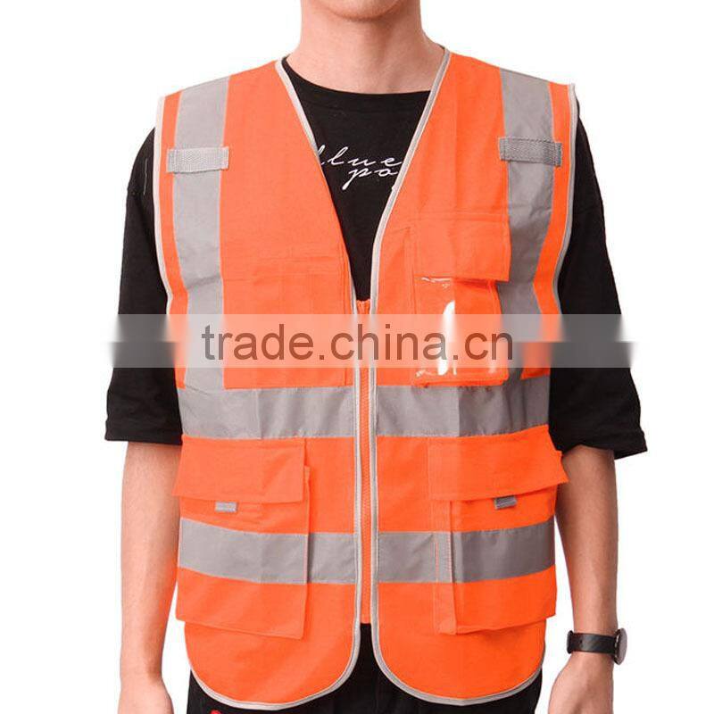 custom high visibility reflective safety shirt Work wear
