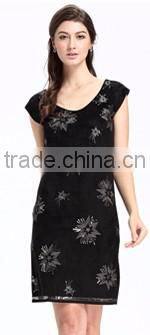 Domin fashion sleeveless beading and sequin lady dress