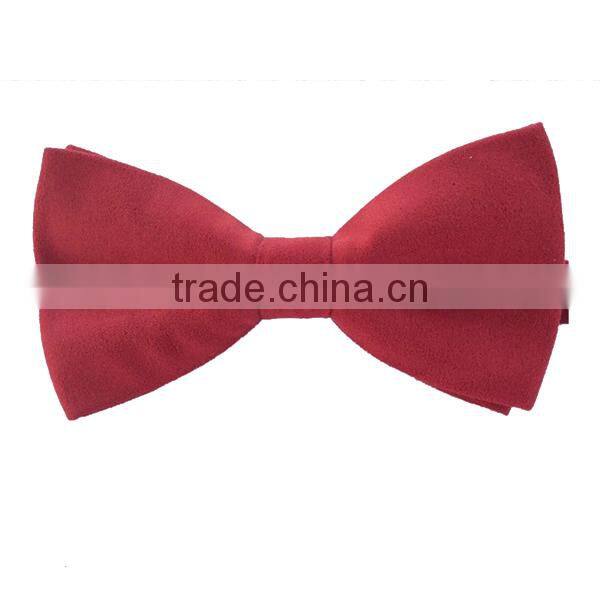 2014 new fashion men's custom suede bow tie