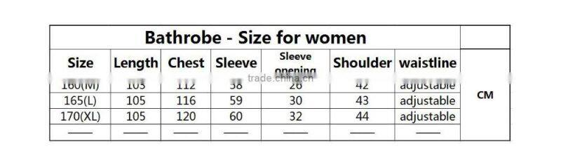 Women ladies long bathrobes