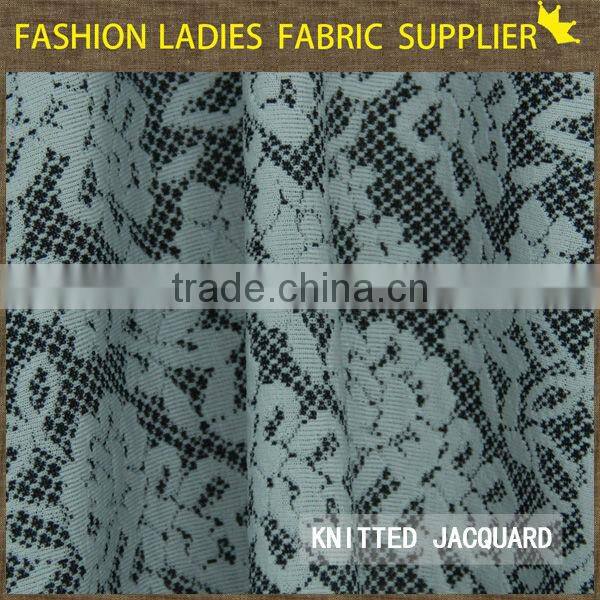 shaoxing textile New designs! 100%polyester jacqaurd fabric,dress fabric,ladies' wearing fabric 270gsm jacquard curtain fabric