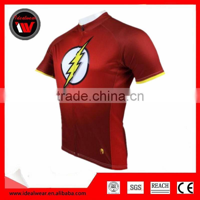 New mens cycling jersey bike clothing rider shirt the flash 2014