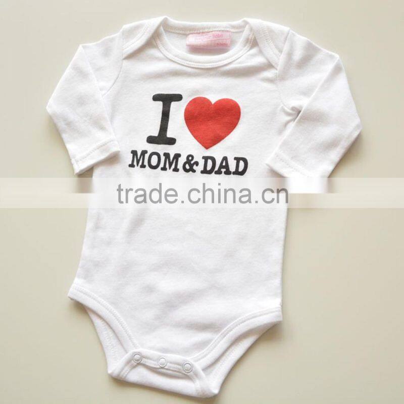 2017 hot sale Newborn baby clothes wholesale baby toddler clothing white summer organic cotton baby romper