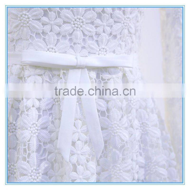 Fashion women embroidery lace wedding bridesmaid dress