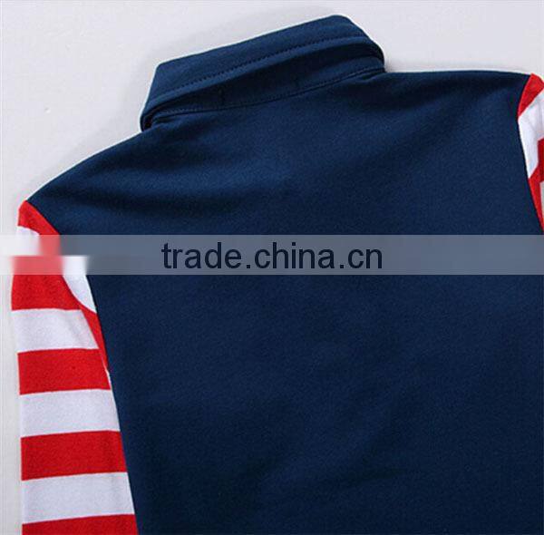 Long sleeve baby boy polo shirt with pocket