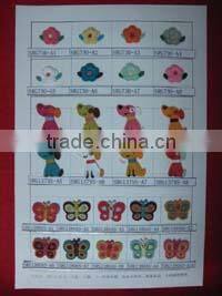 customized multicolor crochet animal applique for kids garment