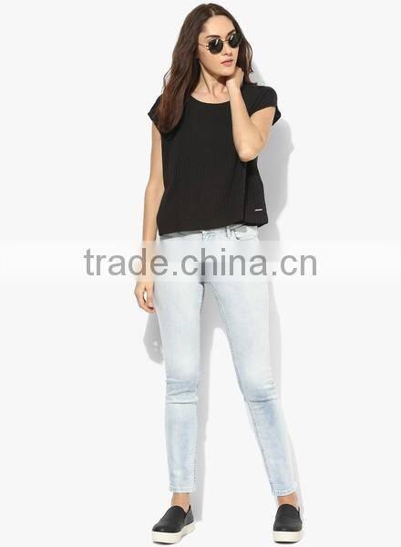 Latest jeans tops girls jeans pent ladies biker jeans