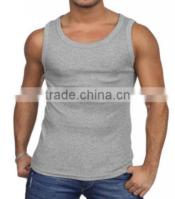 Trade Assurance Premium Spandex/Cotton Blank Mens Stringer Gym Tank Top