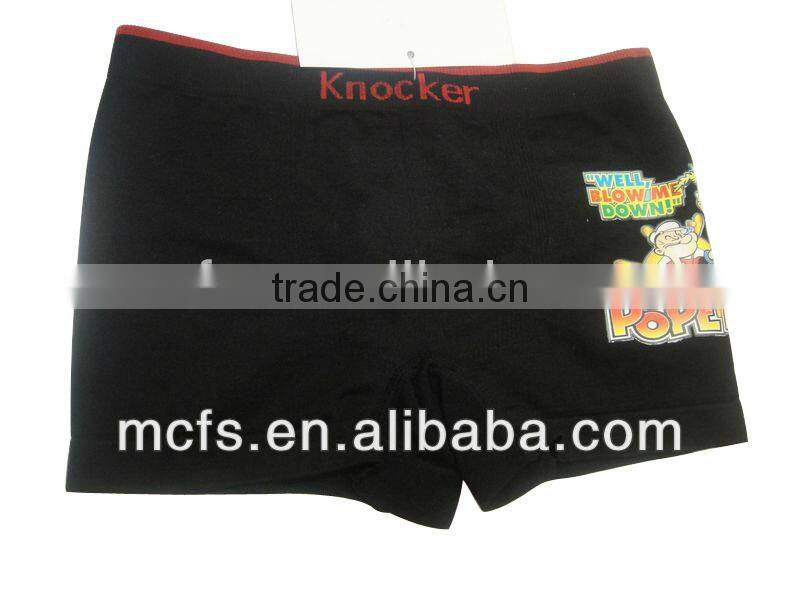 Best quality and fashion design seamles simple boy boxer