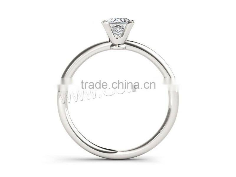 Cubic Zirconia Sterling Silver Finger Ring gift box silver jewelry ring gift for girlfriend ring ceremony gift