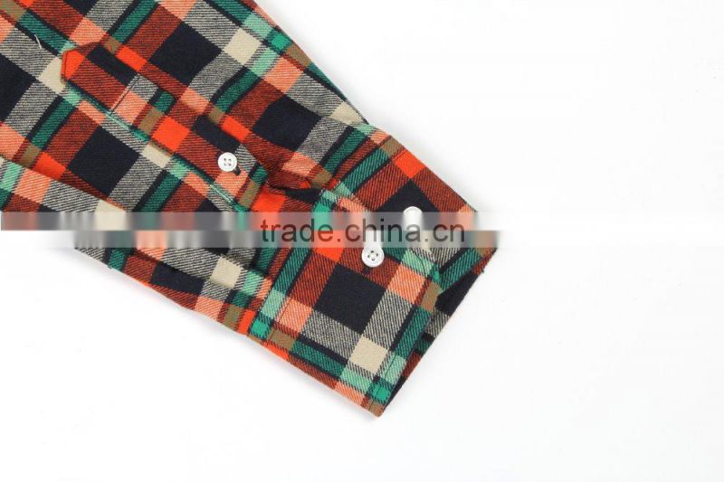 new design regular long sleeve causal men shirt 100% cotton men check shirt