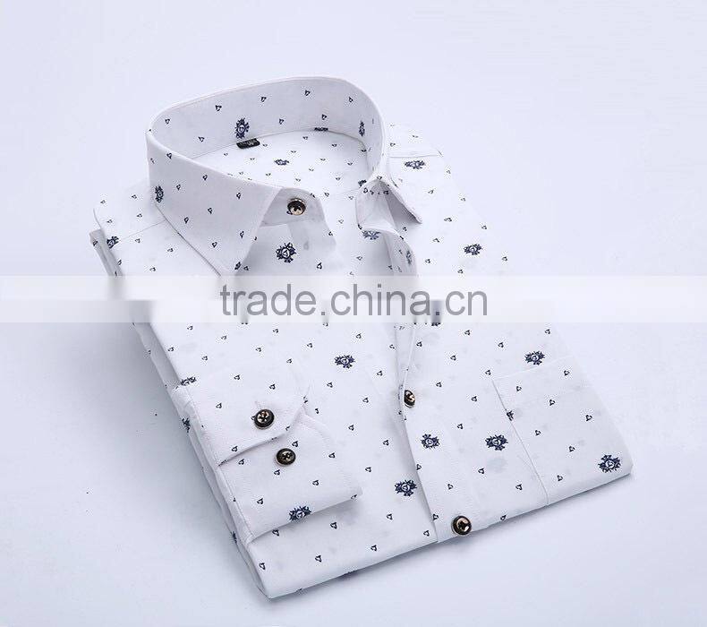 Yiwu factory OEM high quality cotton shirt elegant for men 2016