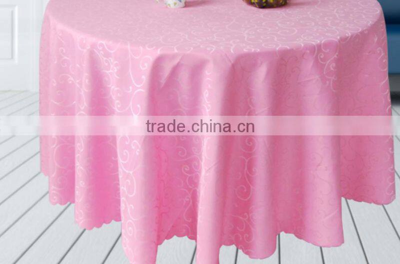 Wholesale Cheap Round Polyester Table Cloth For Wedding