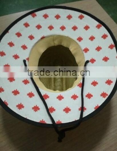 SPF 50+/ Protect You Better! Thicker quality custom straw hat outdoor surf straw sun hat wholeasle for free sample