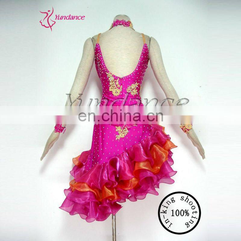 L-12255 Custom made ballroom latin competition dance dress