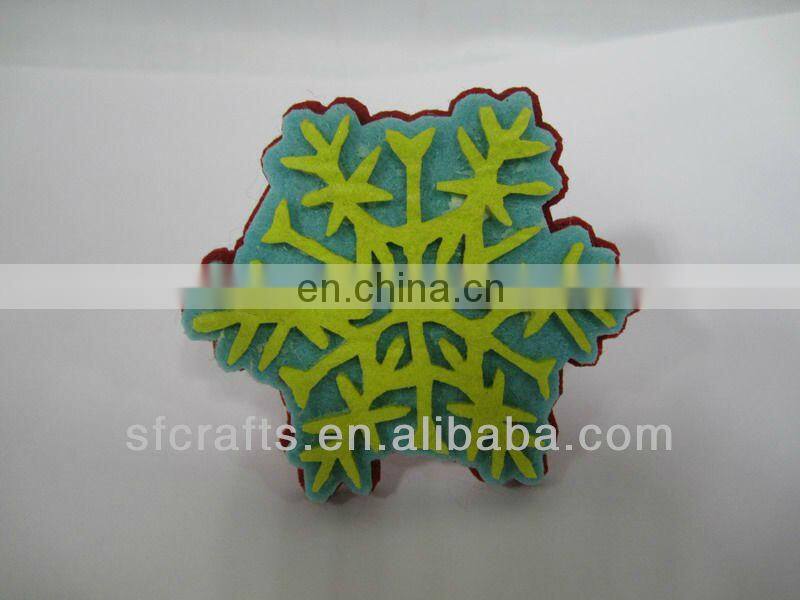 Newest Cute felt snowflake Napkin Ring