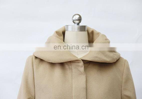 2016 new arrival ladies long large lapel wool coat