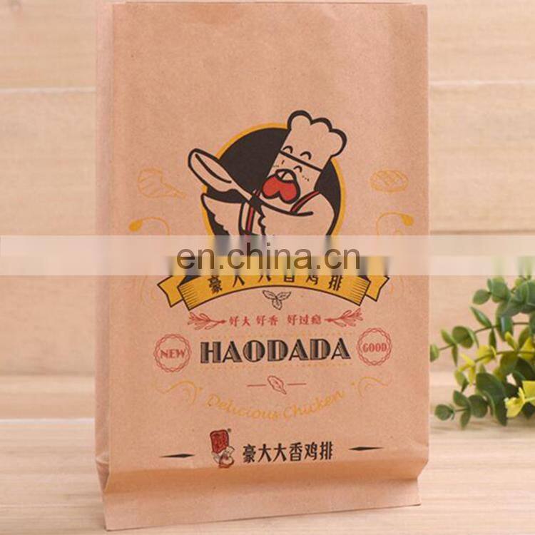 Colorful Customized Printing Food Grade Paper Bag Greaseproof Paper Fried Chicken Bags