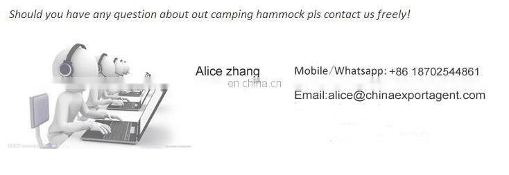 2016 Hot selling Double Portable Parachute Camping hammock