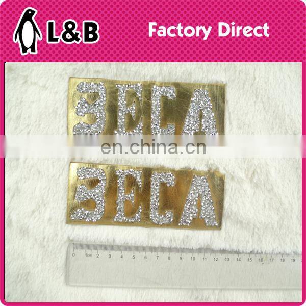 High quality new design hot fix leather motif