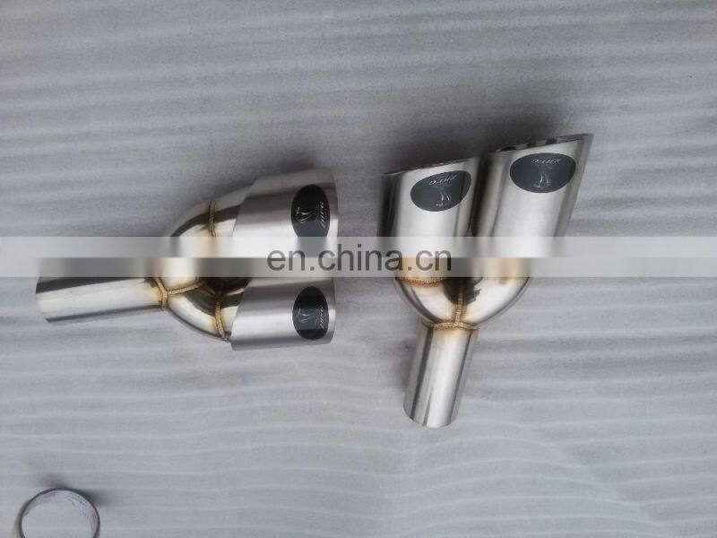 universal Fits Car Stainless Steel Chrome Round Exhaust Tail Muffler Tip Pipe