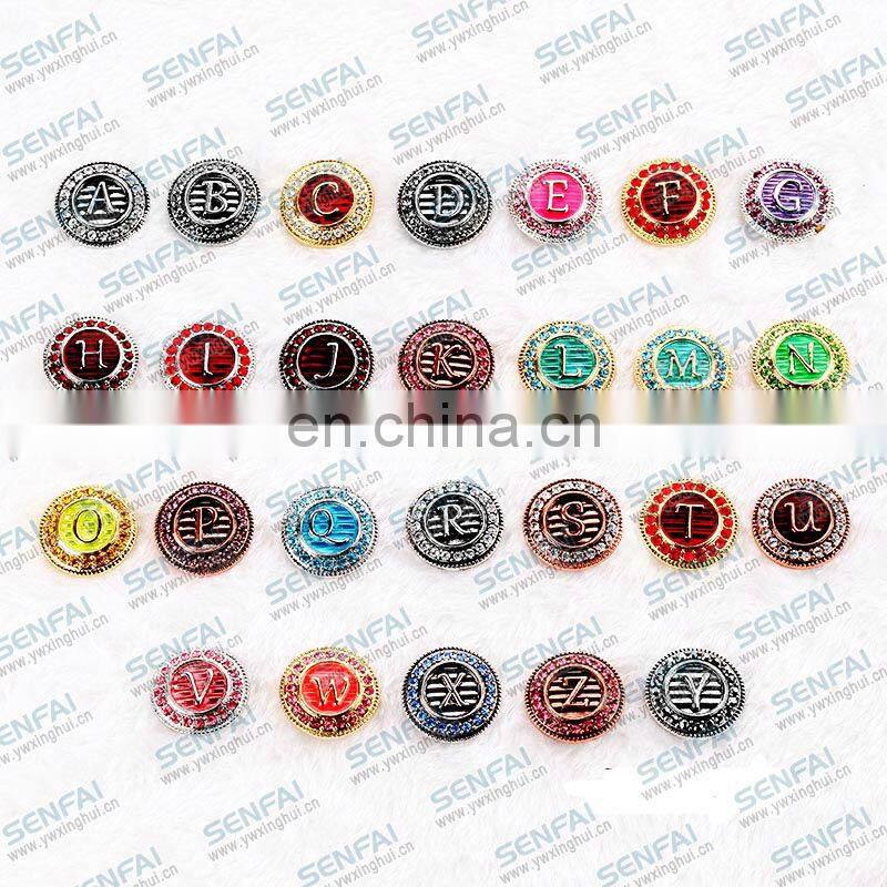 nickel free lead free enamel metal snap button fashion crystal button headboard