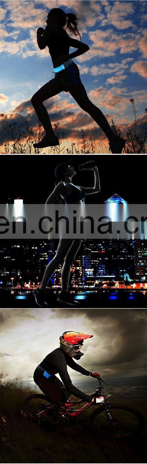 2018 New Arrivals Sports Waist bag Running Bag With Light