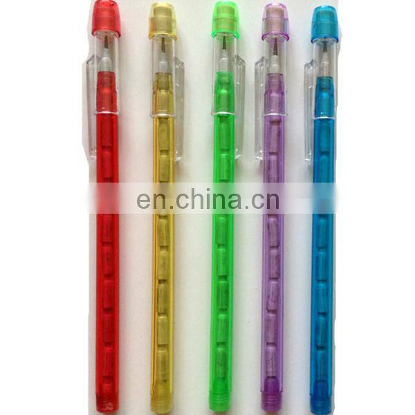 Push Point Pencils with customized logo non sharpening pencil