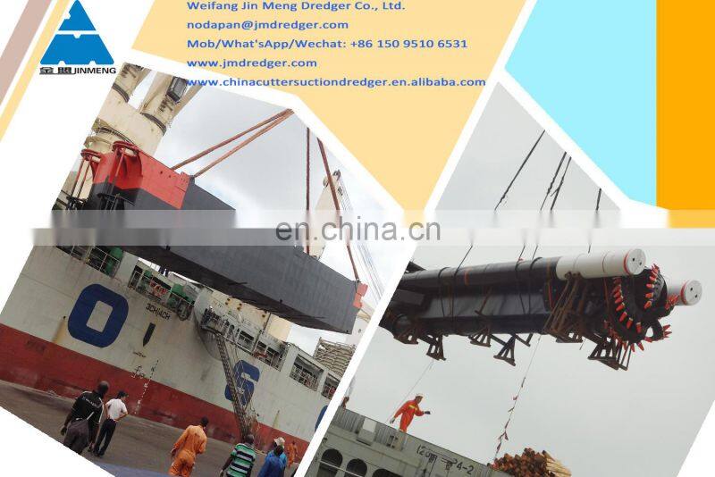 price of 20 inch cutter suction sand dredger machine with standard accessories from china for dredging river and sea