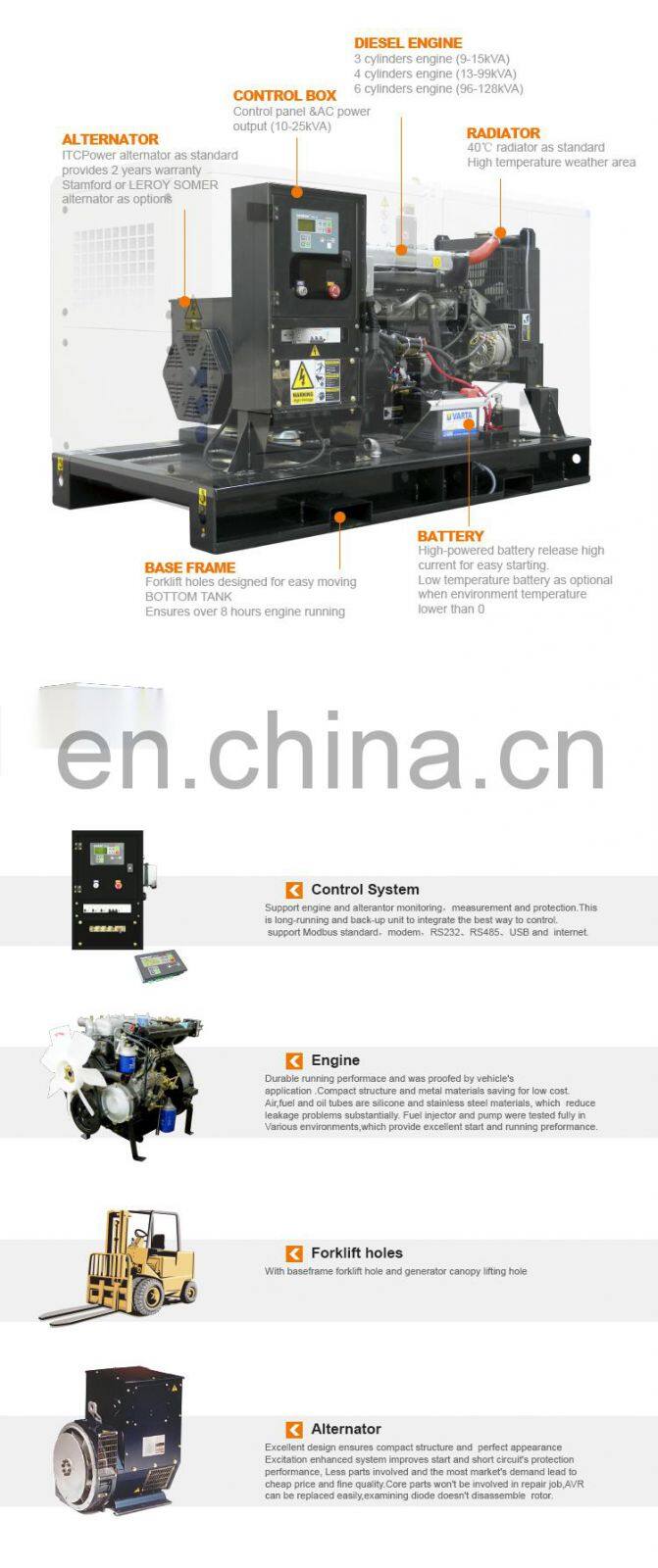 380v three phase industry 24KW/30KVA diesel generation price